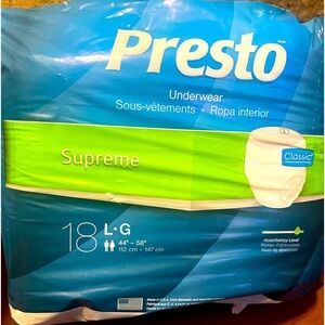 X2 Presto underwear supreme adult diapers
